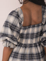 Molly Green - Dolly Plaid Babydoll Dress - Casual_Dresses