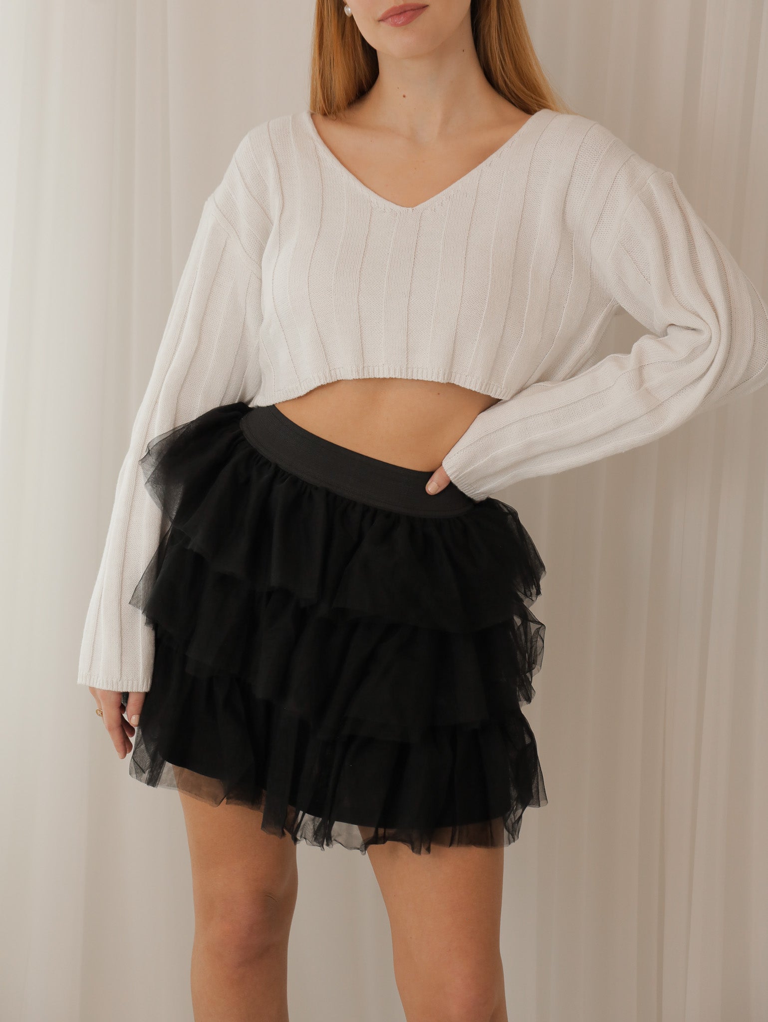 Eleanor Ruffle Mini Skirt