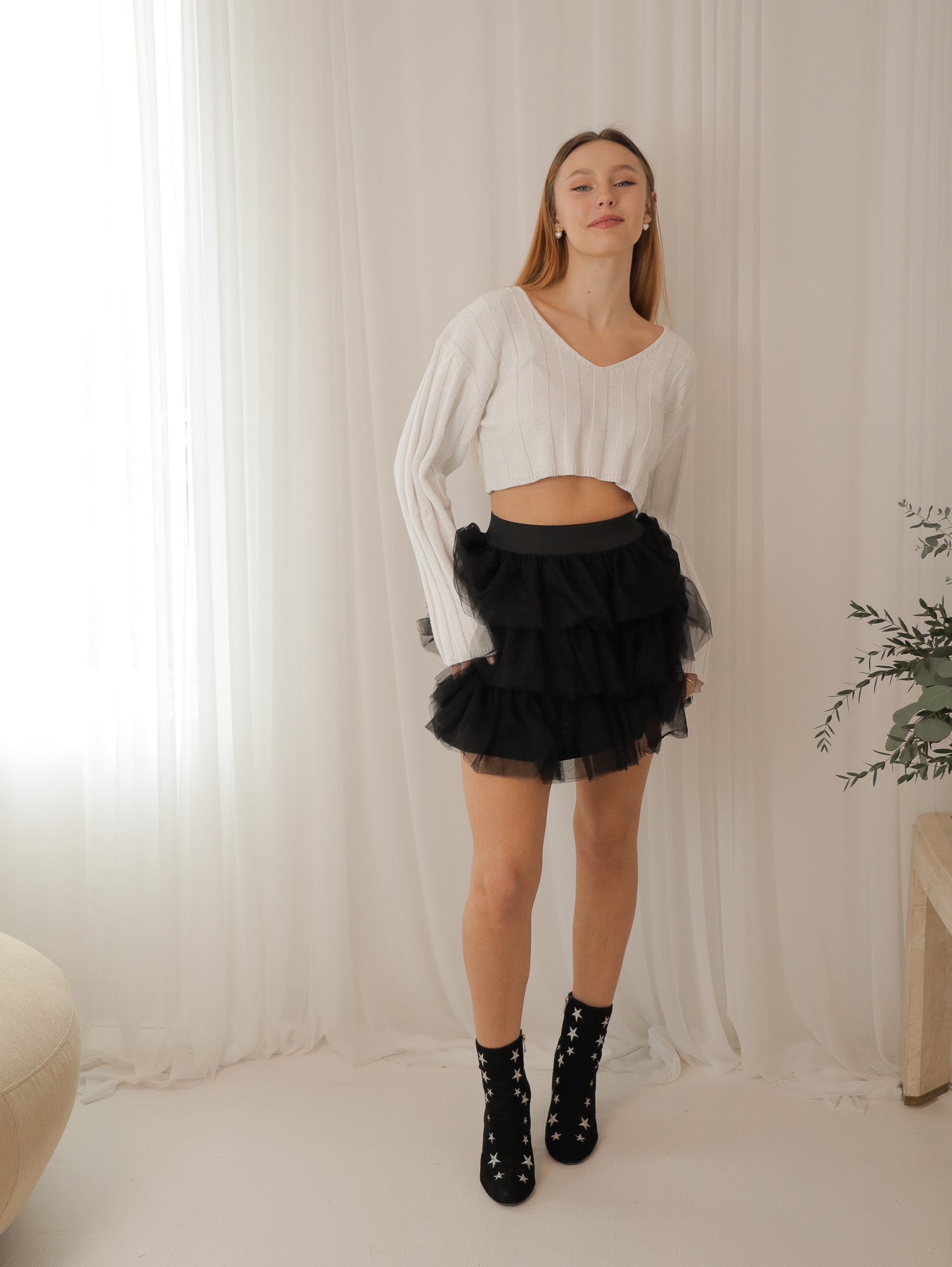 Molly Green - Eleanor Ruffle Mini Skirt - Skirts