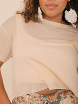 Molly Green - Finley Crop Tee - basic_tops