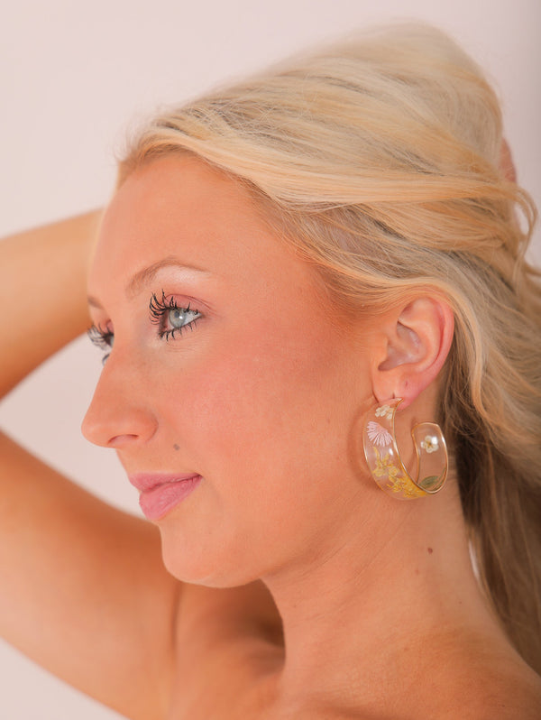 Molly Green - Freshly Picked Hoops - Jewelry
