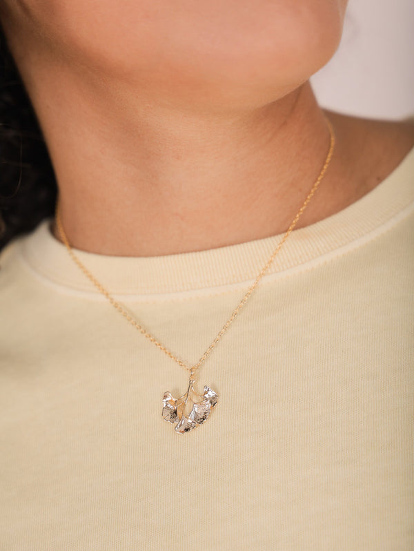 Molly Green - Ginkgo Leaf Necklace - Jewelry