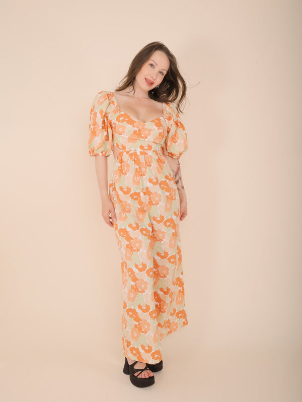 Molly Green - Giovanna Floral Jumpsuit - Rompers _ Jumpsuits