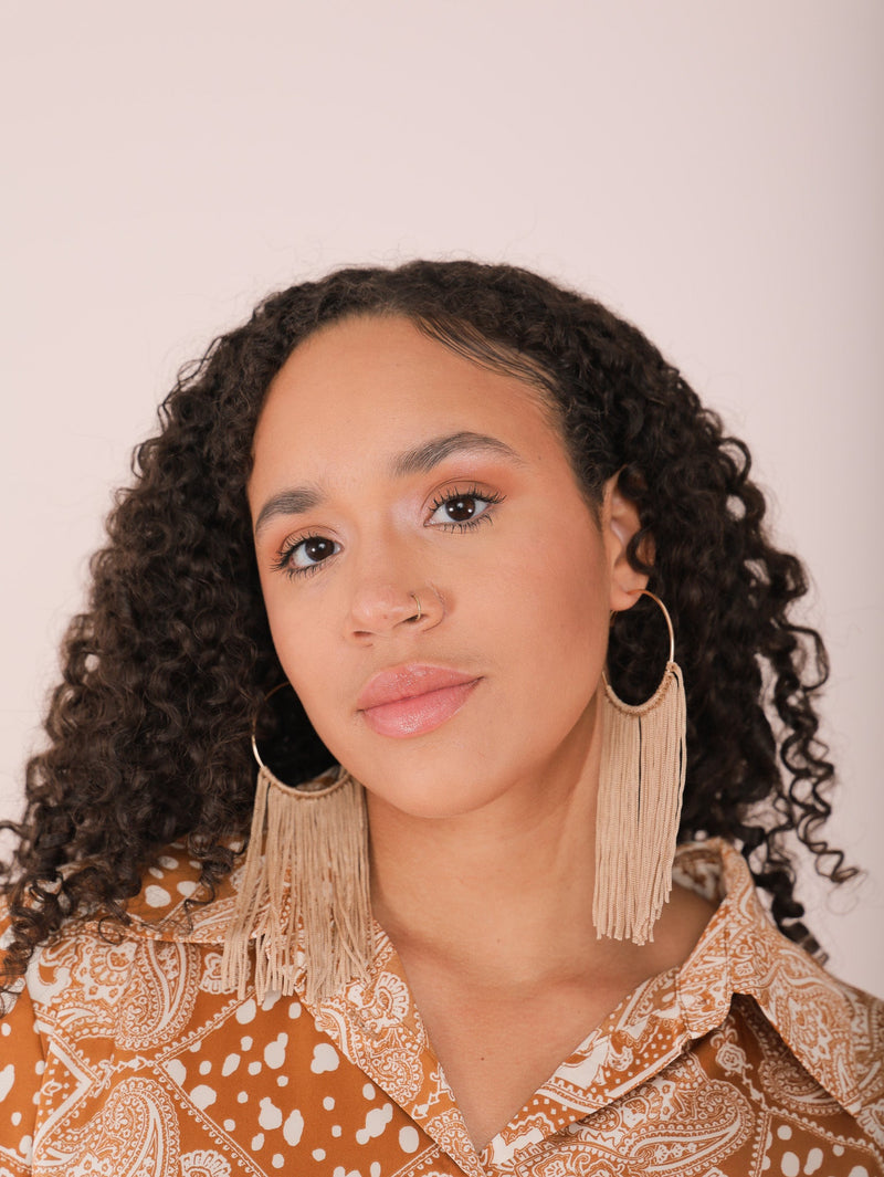 Molly Green - Hangin' By A Thread Hoops - Jewelry