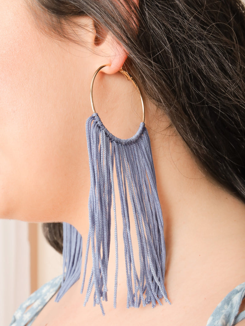 Molly Green - Hangin' By A Thread Hoops - Jewelry