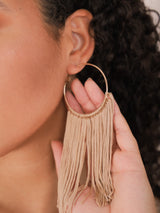 Molly Green - Hangin' By A Thread Hoops - Jewelry