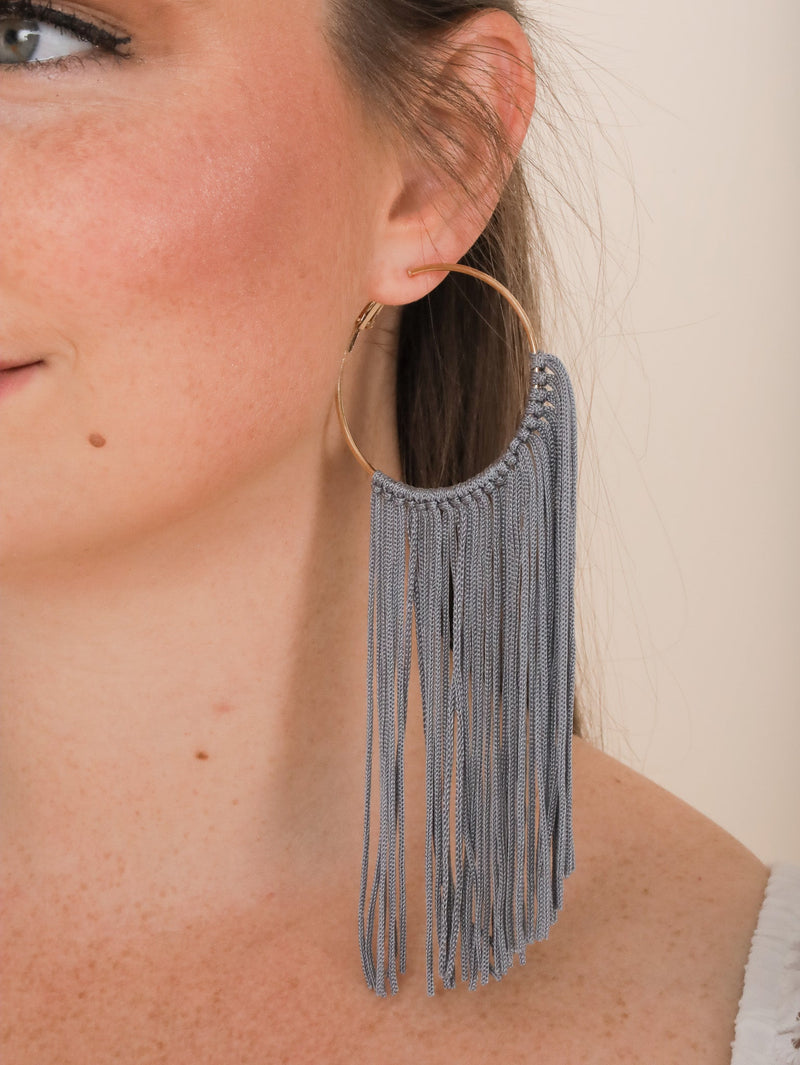 Molly Green - Hangin' By A Thread Hoops - Jewelry
