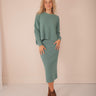 Molly Green - Imogen Waffle Knit Skirt - Skirts
