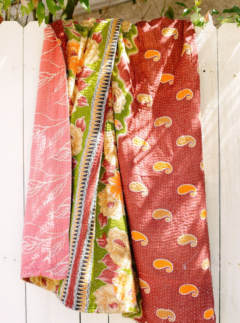 Molly Green - Kantha Quilt - Accessories
