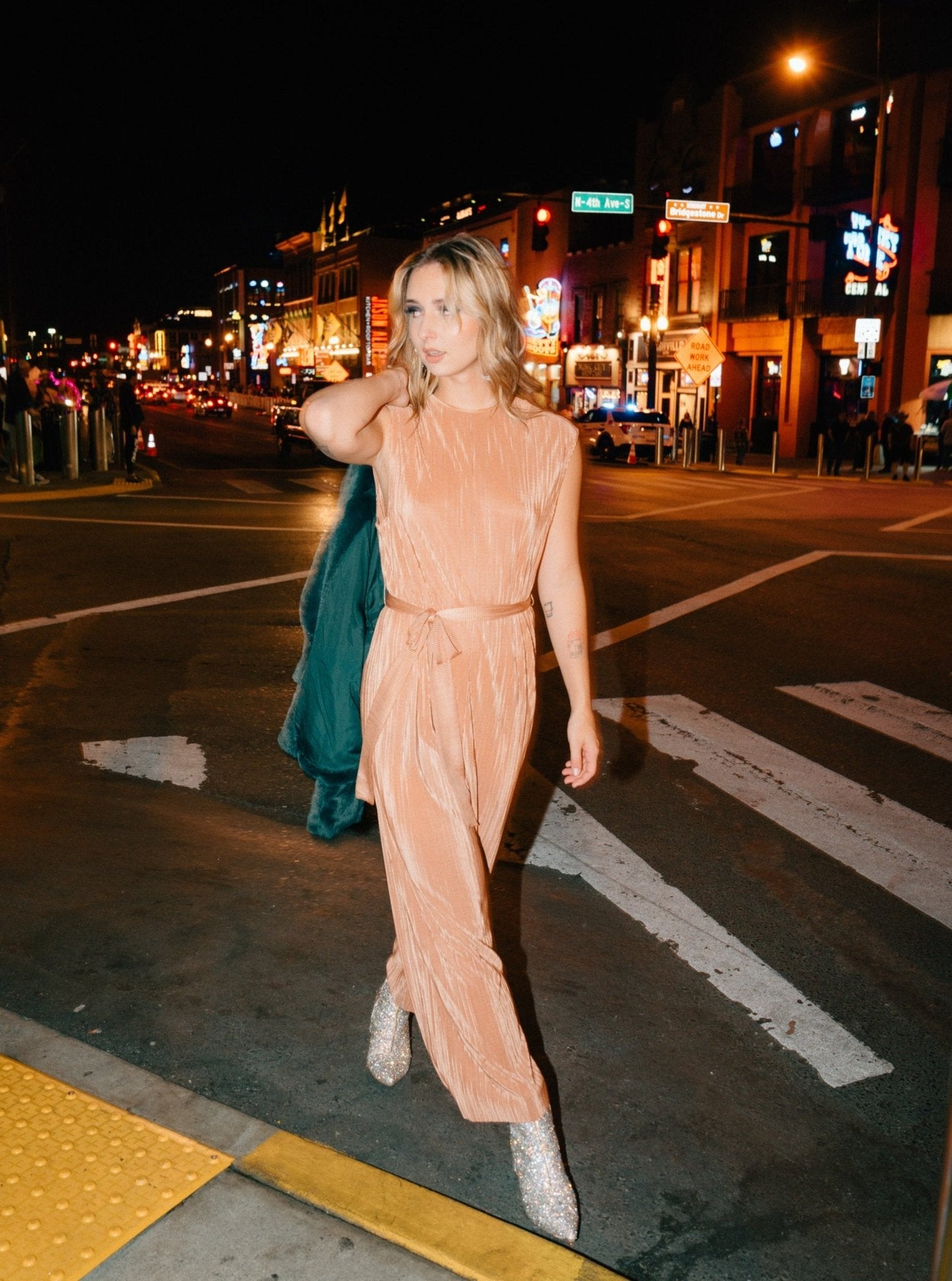 Molly Green - Maureen Pleated Jumpsuit - Rompers _ Jumpsuits
