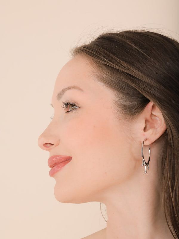 Molly Green - Melted Hoops - Jewelry
