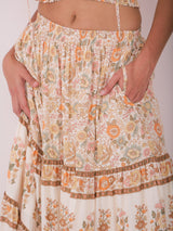 Molly Green - Milly Pattern Midi Skirt - Skirts