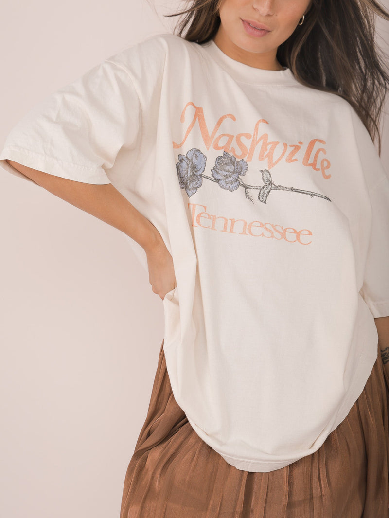 Molly Green - Nashville Pick A Flower Tee - Casual_Tops