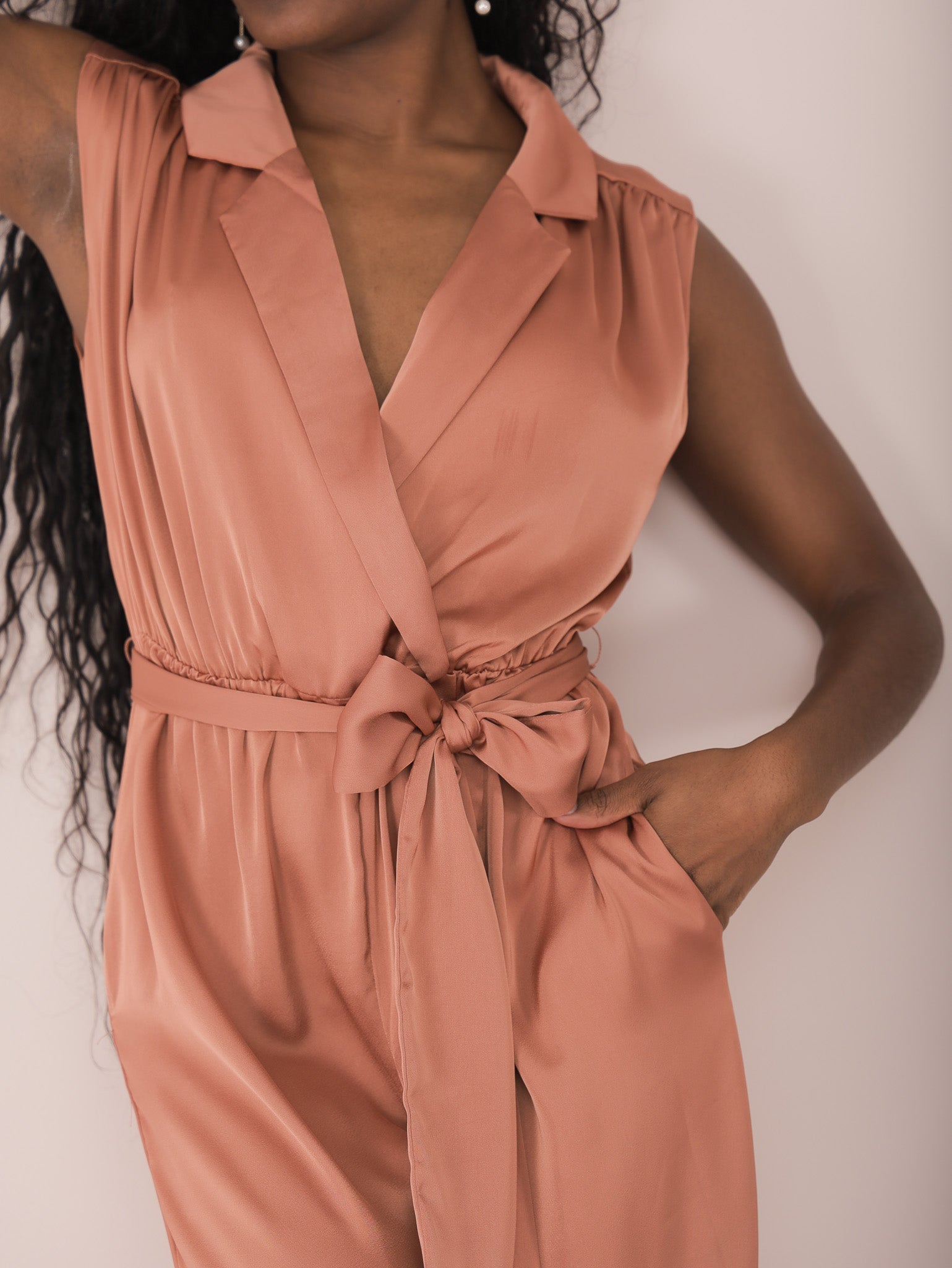 Molly Green - Normani Silky Jumpsuit - Rompers _ Jumpsuits