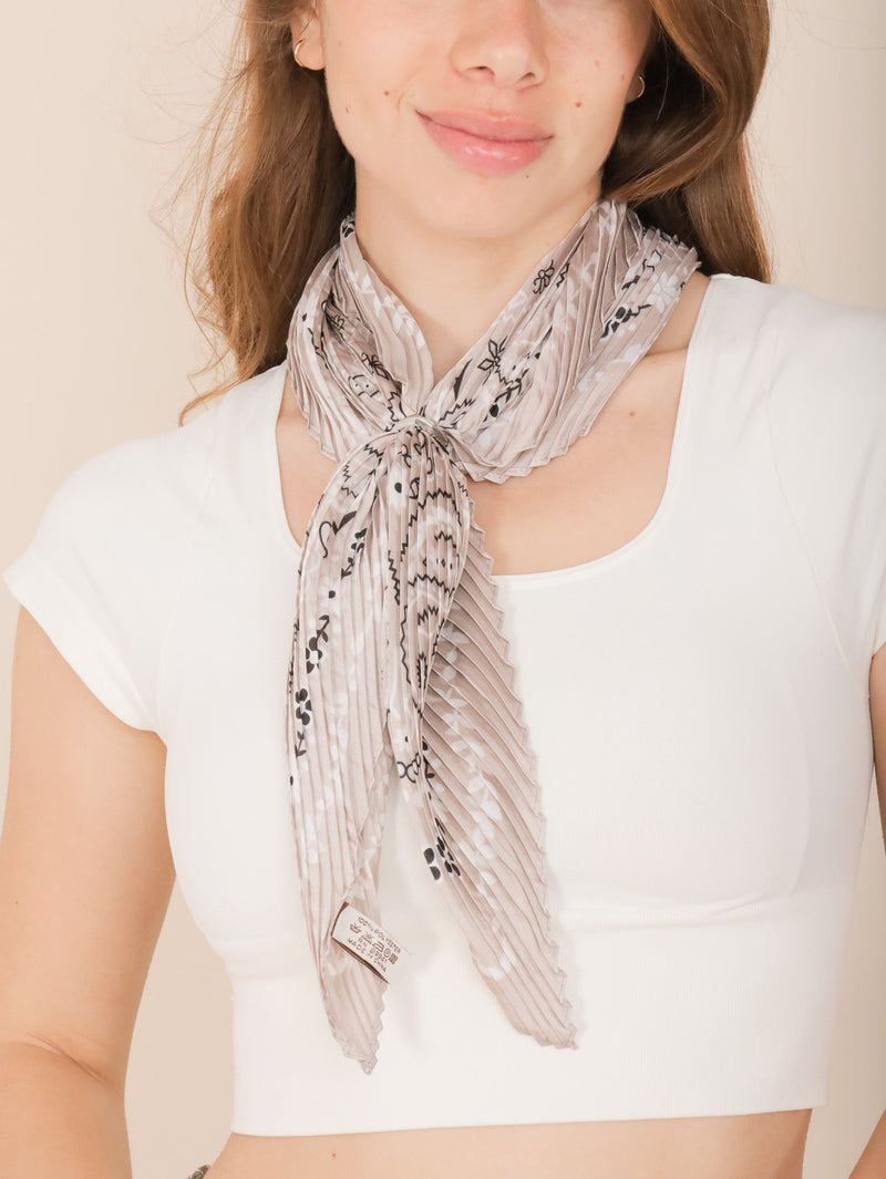Molly Green - Paisley Pleated Scarf - Accessories
