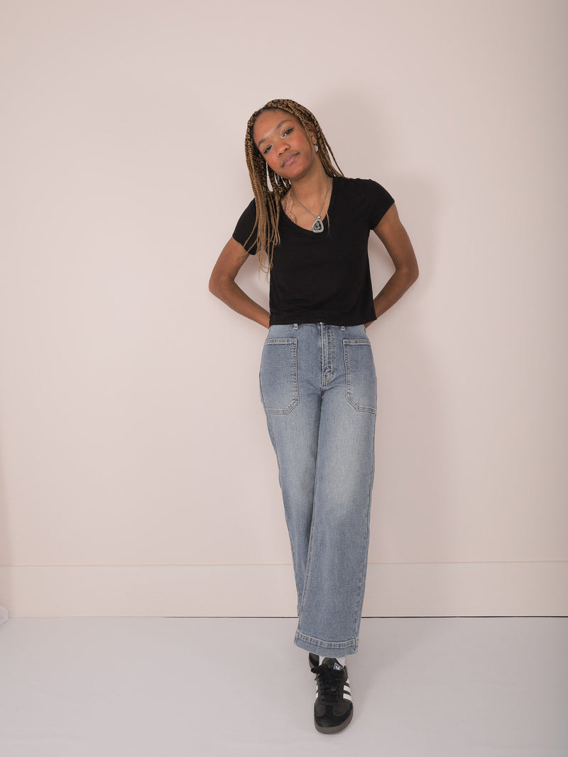 Molly Green - Patch Pocket Denim - Denim