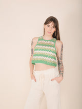 Molly Green - Phoebe Striped Sweater Tank - Sweaters_Cardigans