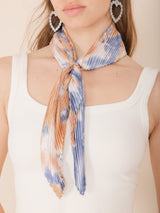 Molly Green - Pleated Pattern Scarf - Accessories