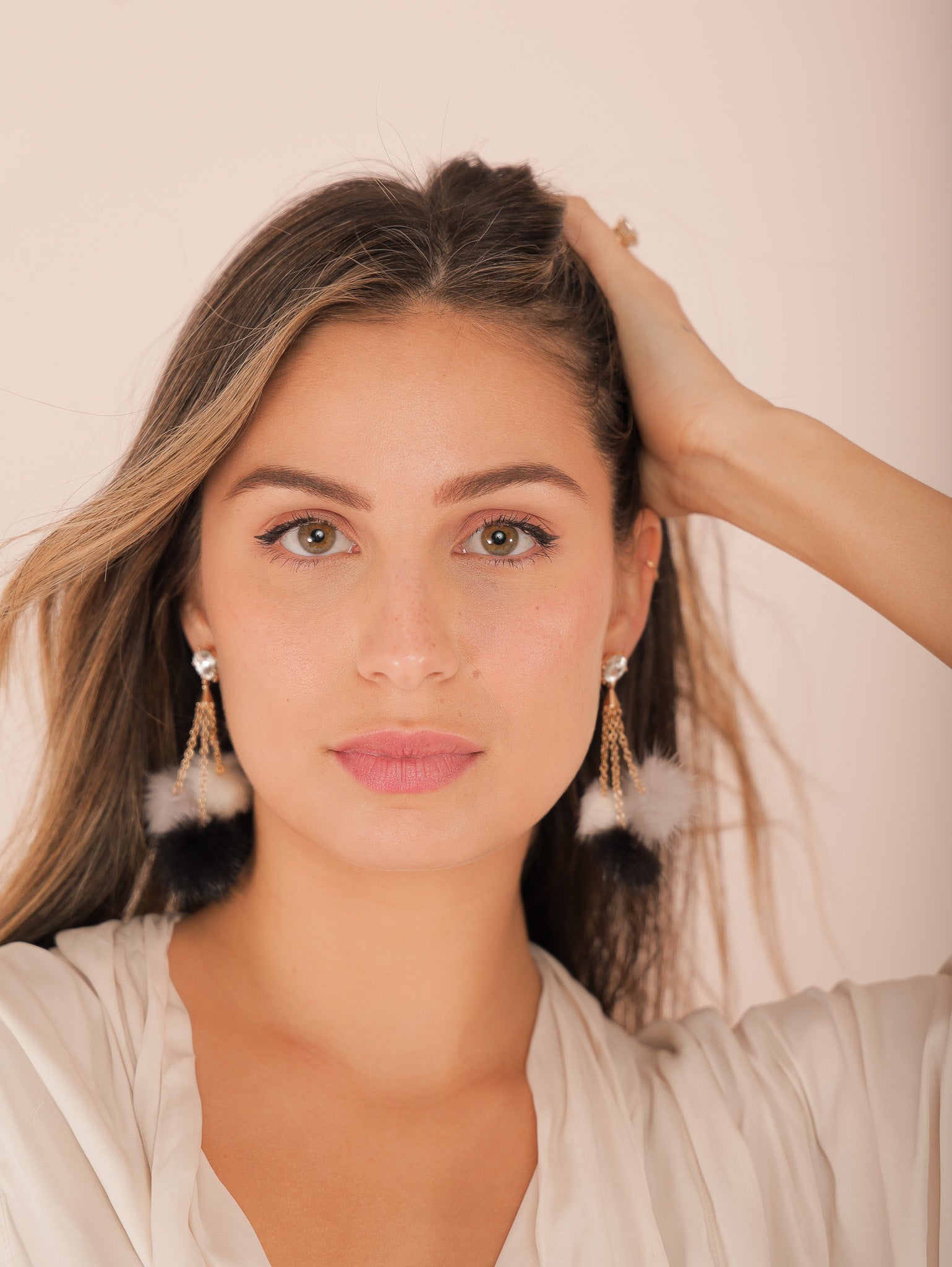 Pom Pom Puff Earrings