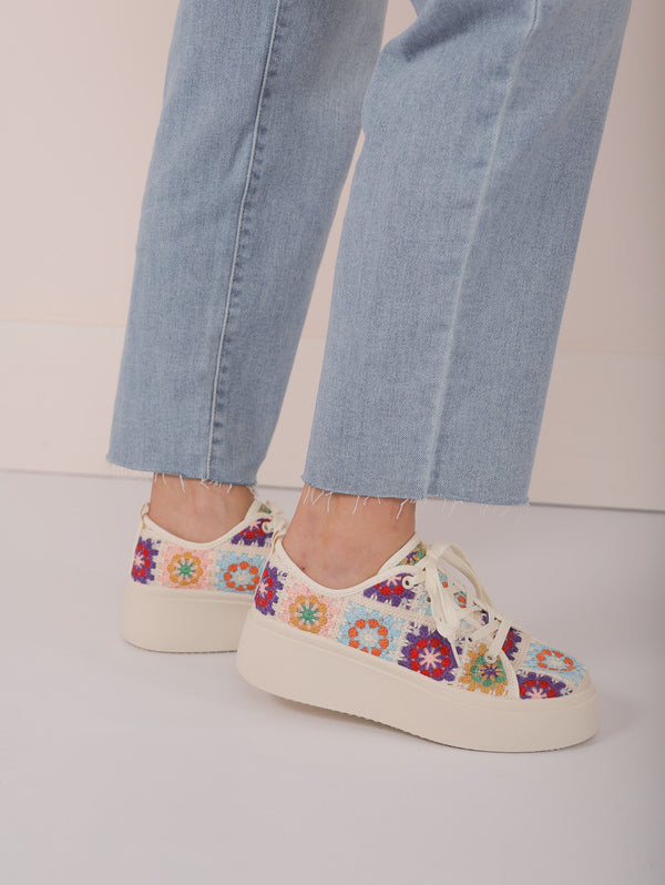 Molly Green - Rambling Crochet Sneakers - Shoes