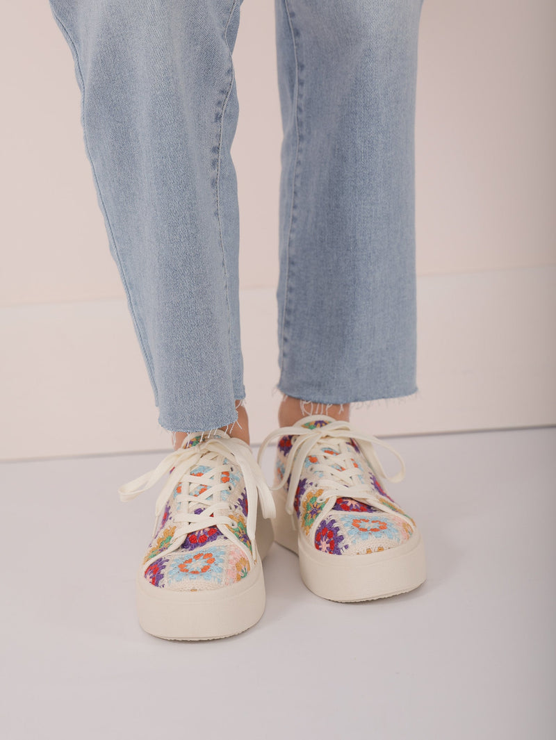 Molly Green - Rambling Crochet Sneakers - Shoes