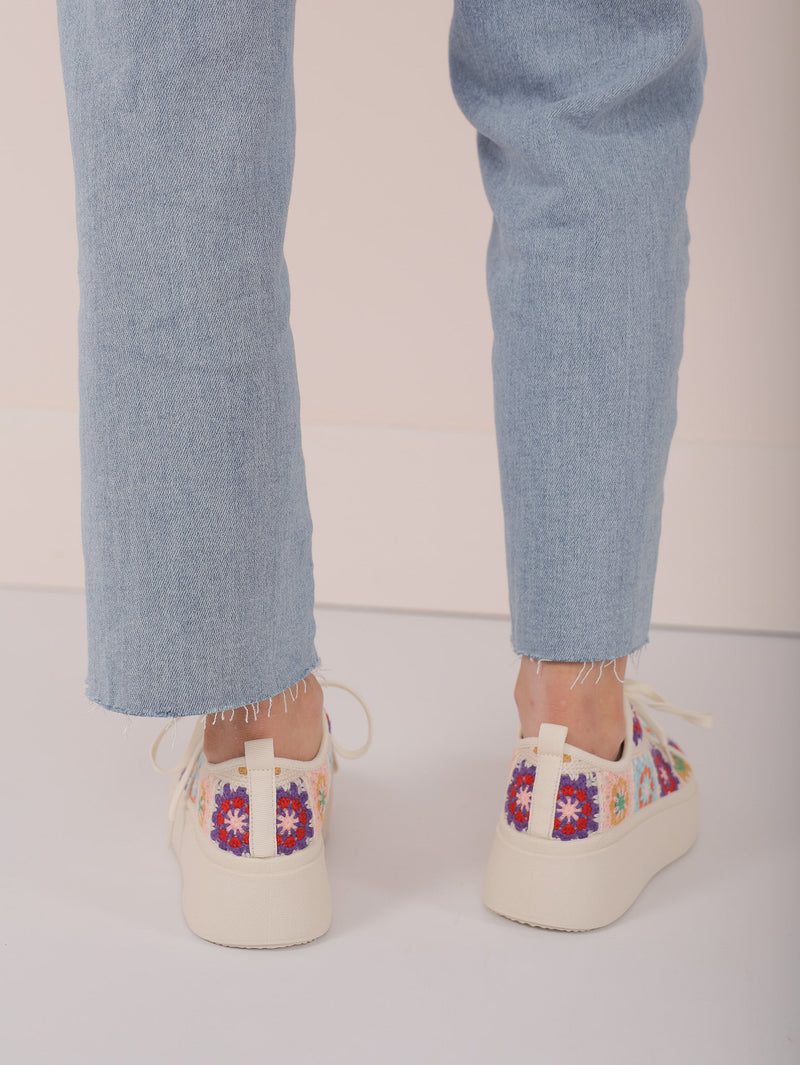 Molly Green - Rambling Crochet Sneakers - Shoes