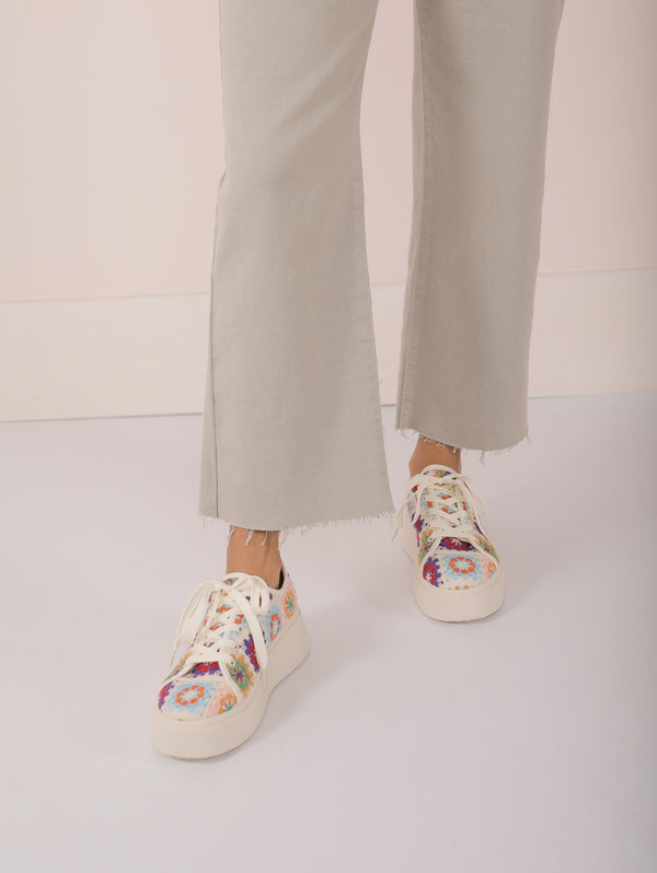 Molly Green - Rambling Crochet Sneakers - Shoes