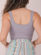 Molly Green - Ray Ribbed Crop Top - basic_tops
