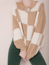 Molly Green - Sam Checkered Sweater - Sweaters_Cardigans