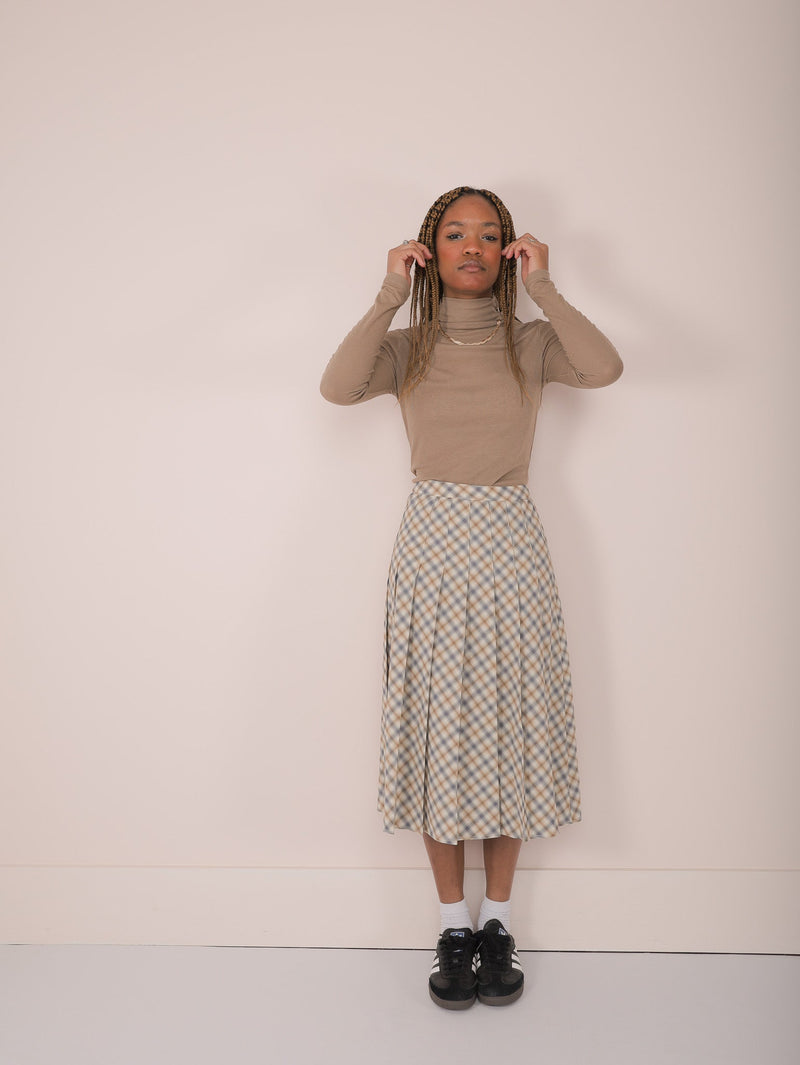 Molly Green - Sammie Plaid Midi Skirt - Skirts