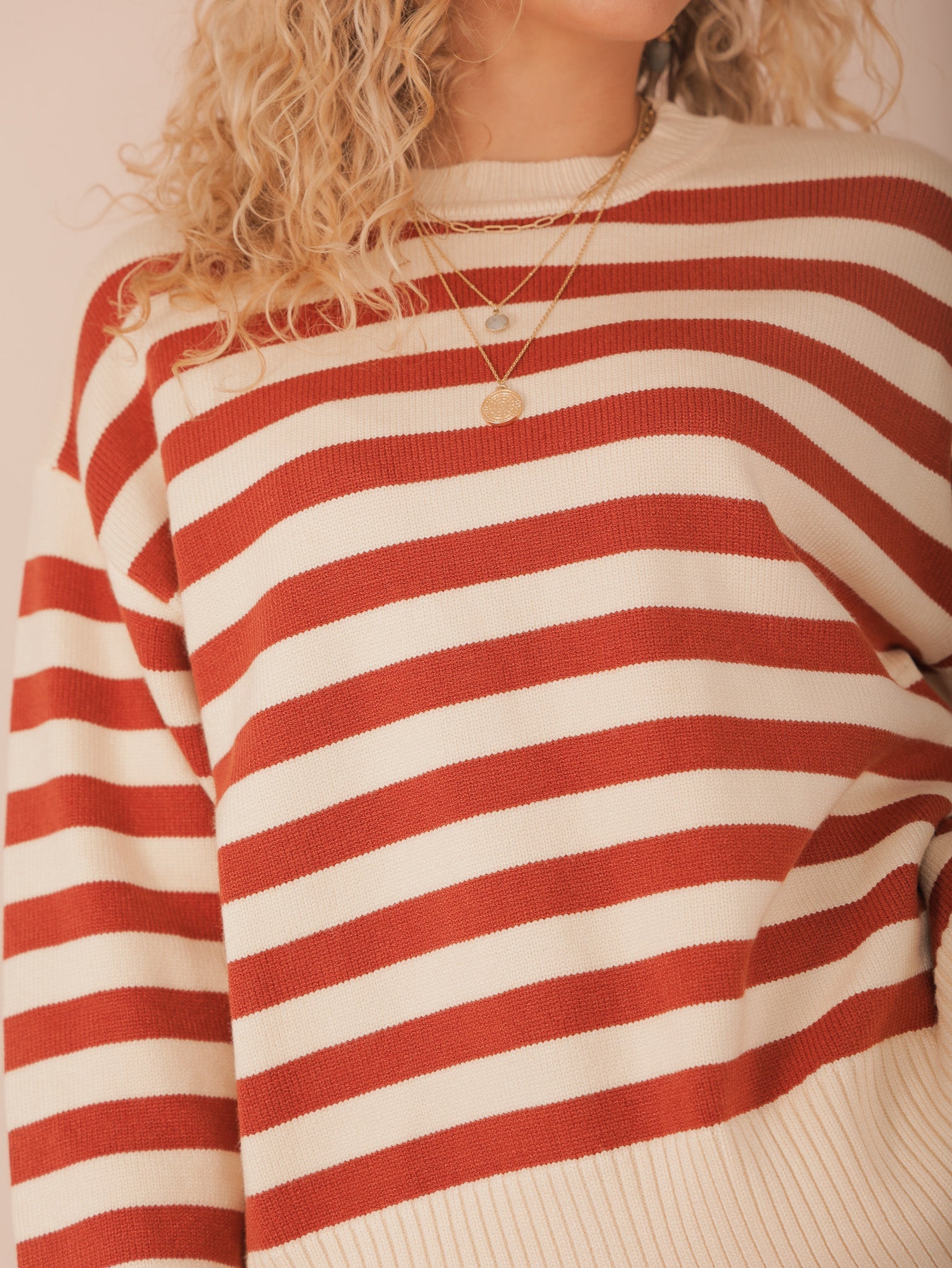 Molly Green - Yuka Striped Sweater - Sweaters_Cardigans